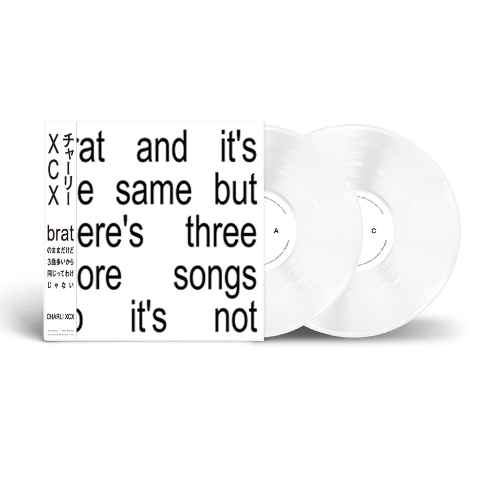 Charli XCX ‎– Brat And It's The Same But There's Three More Songs So It's Not And There Is Limited Edition Japanese Obi Strip So It's Not (LP white)