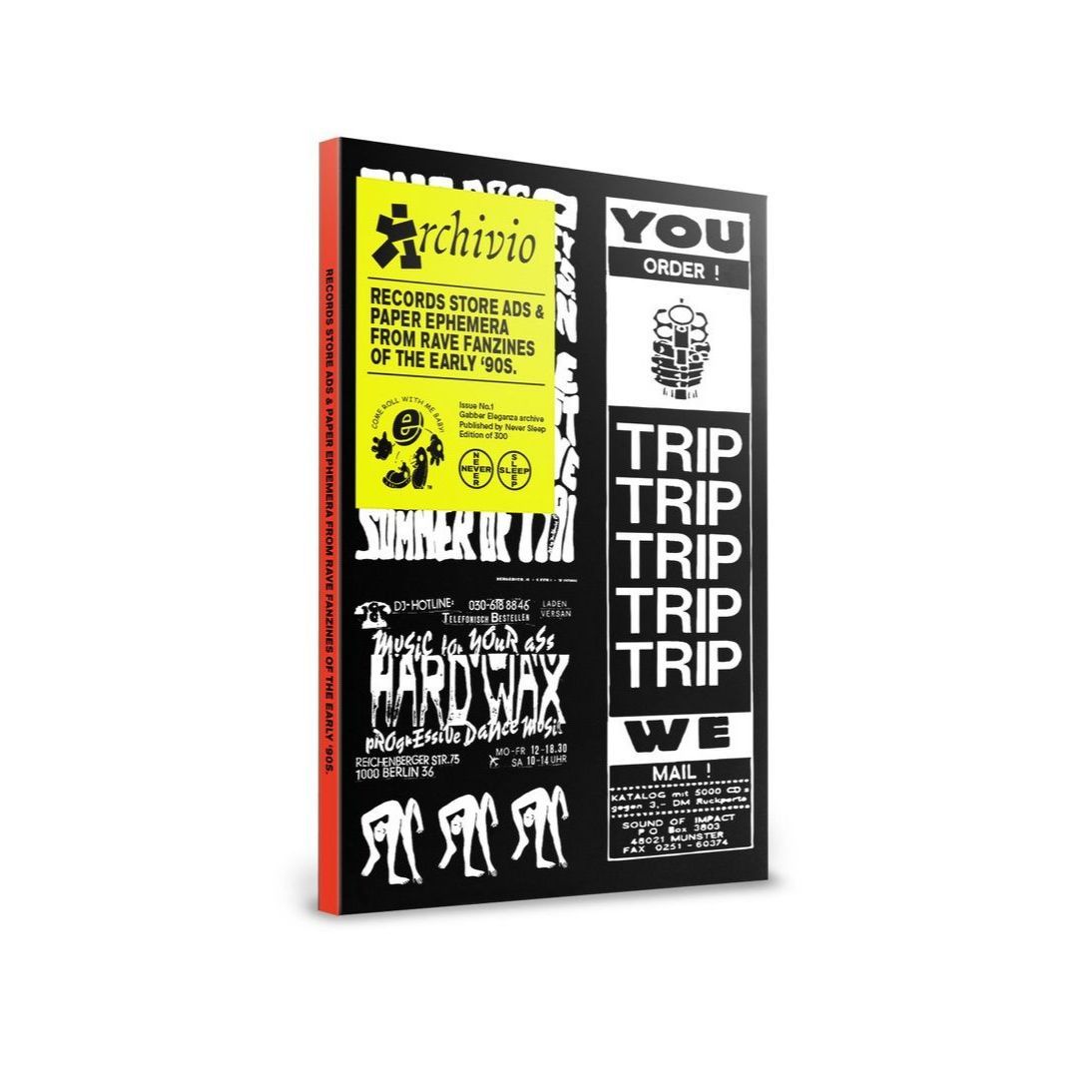 Archivio #1 - Records Store Ads And Paper Ephemera From Rave Fanzines Of The Early 90s - Never Sleep