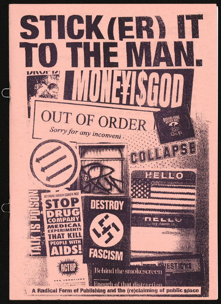 STICK(ER) IT TO THE MAN. by Matt Plezier and Gloria Glitzer