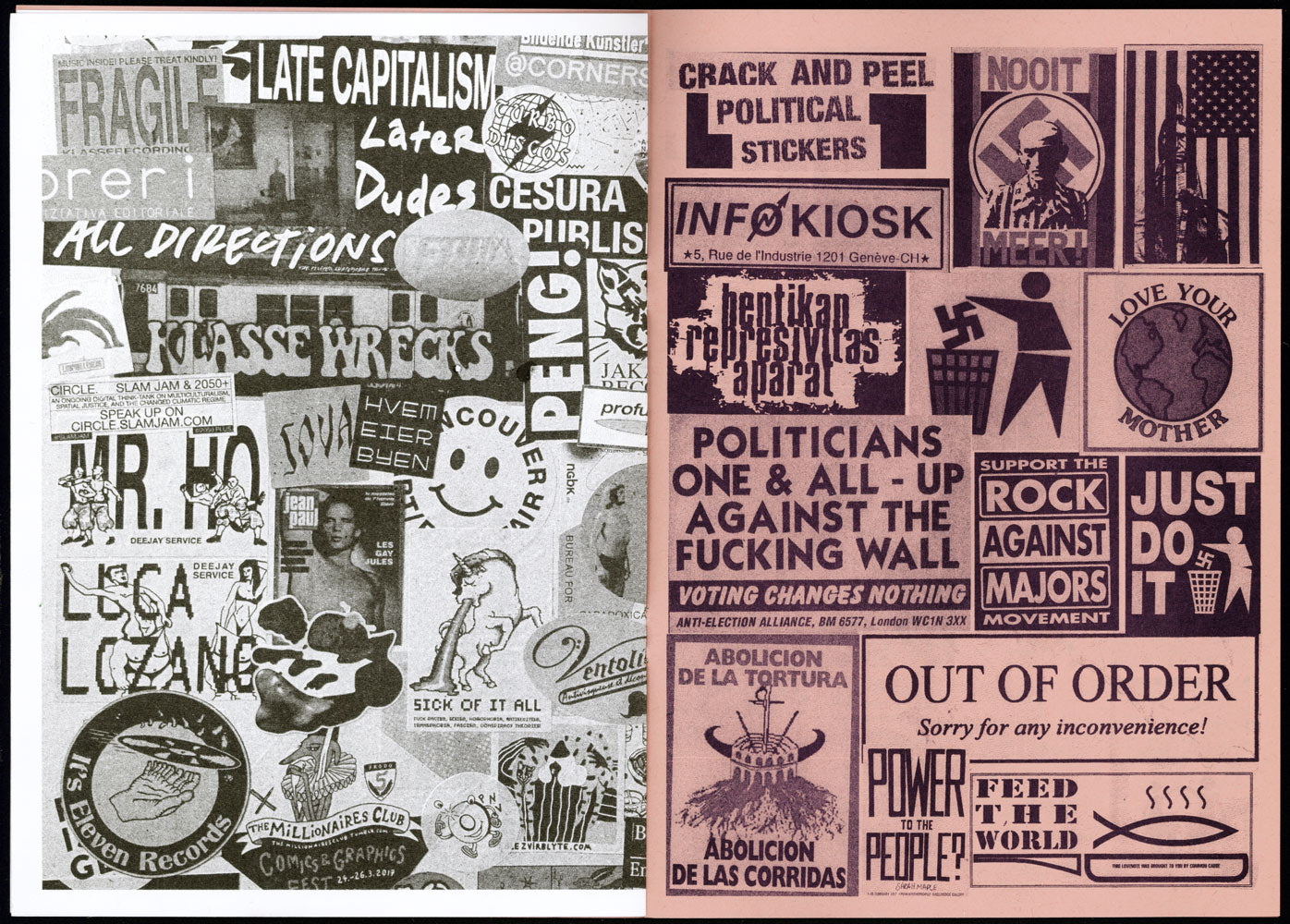 STICK(ER) IT TO THE MAN. by Matt Plezier and Gloria Glitzer