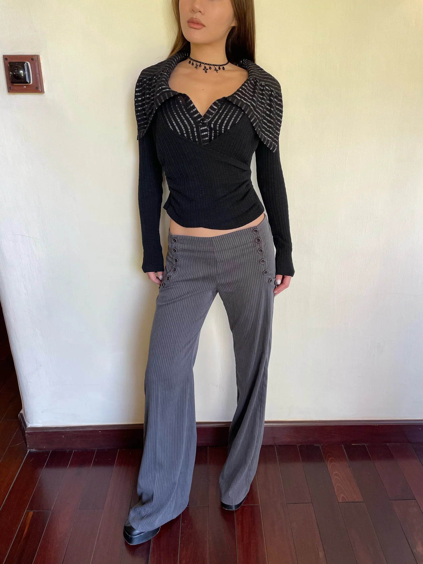 Seraphine Fake Two-piece Top - DOLOMEDES