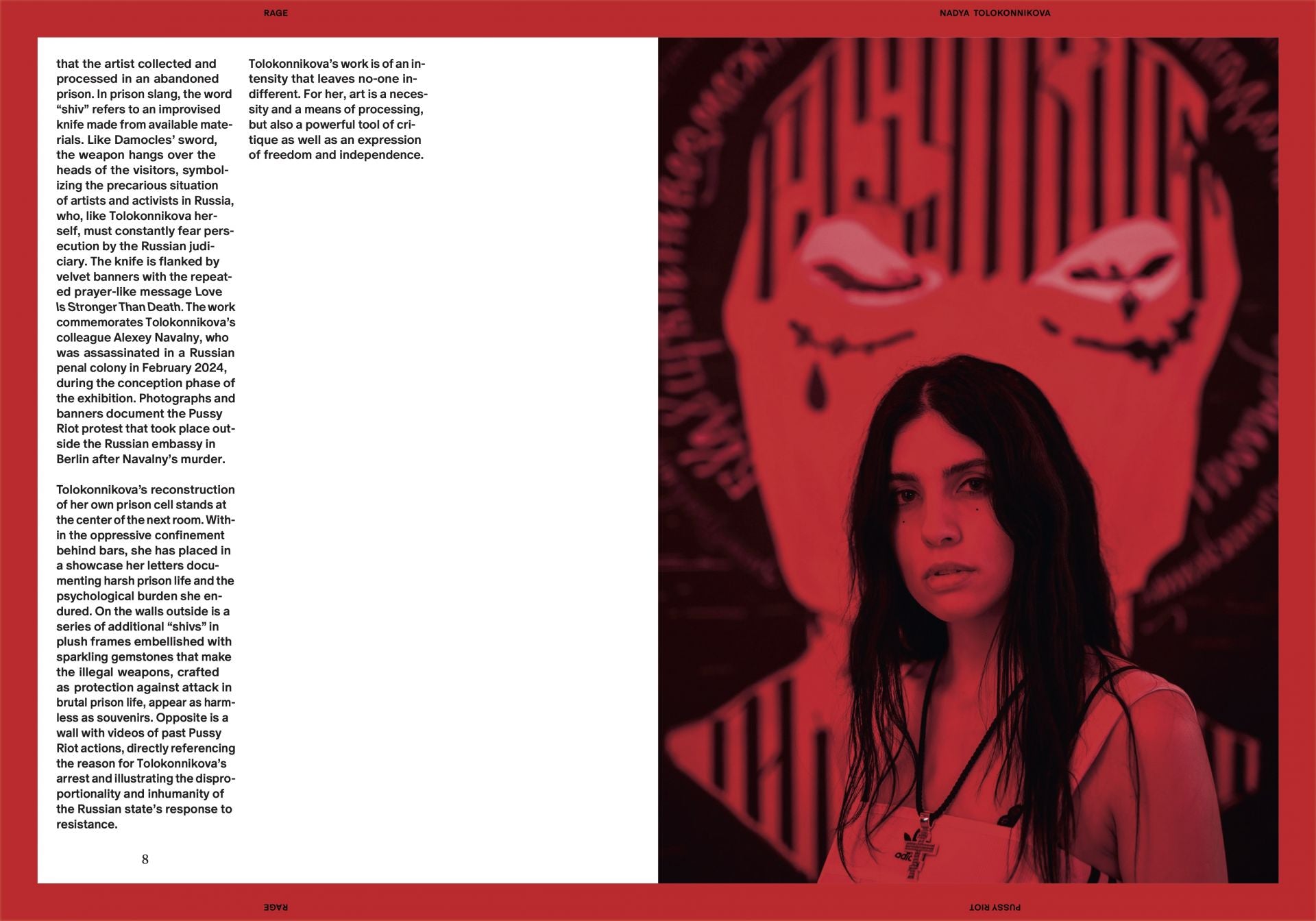 RAGE - NADYA TOLOKONNIKOVA / PUSSY RIOT
