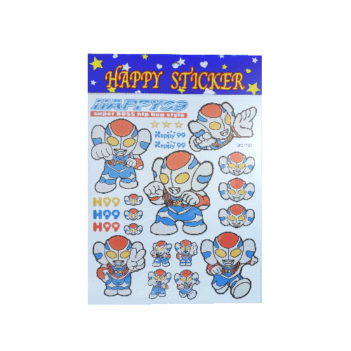 Ultra Happy Sticker Pack - Multicolor - happy99