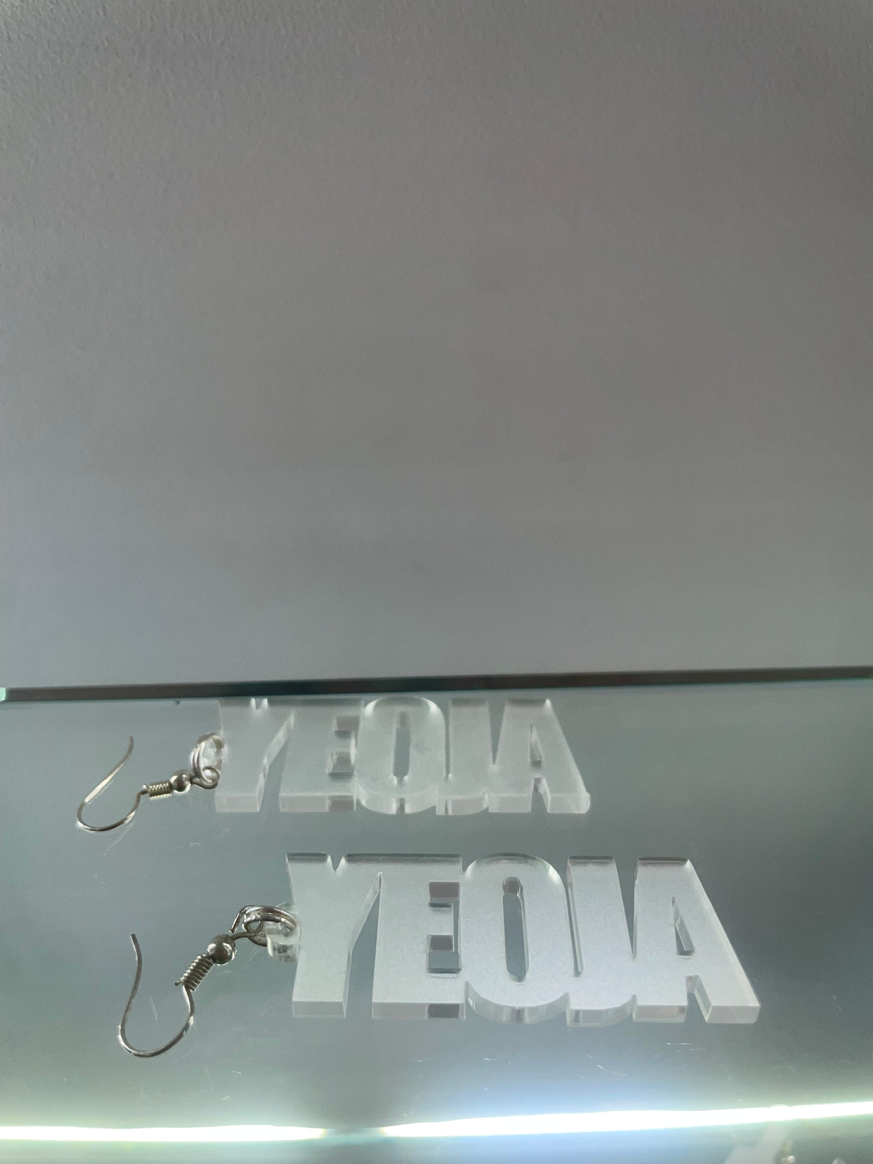 Clear dangling earrings – YEOJA