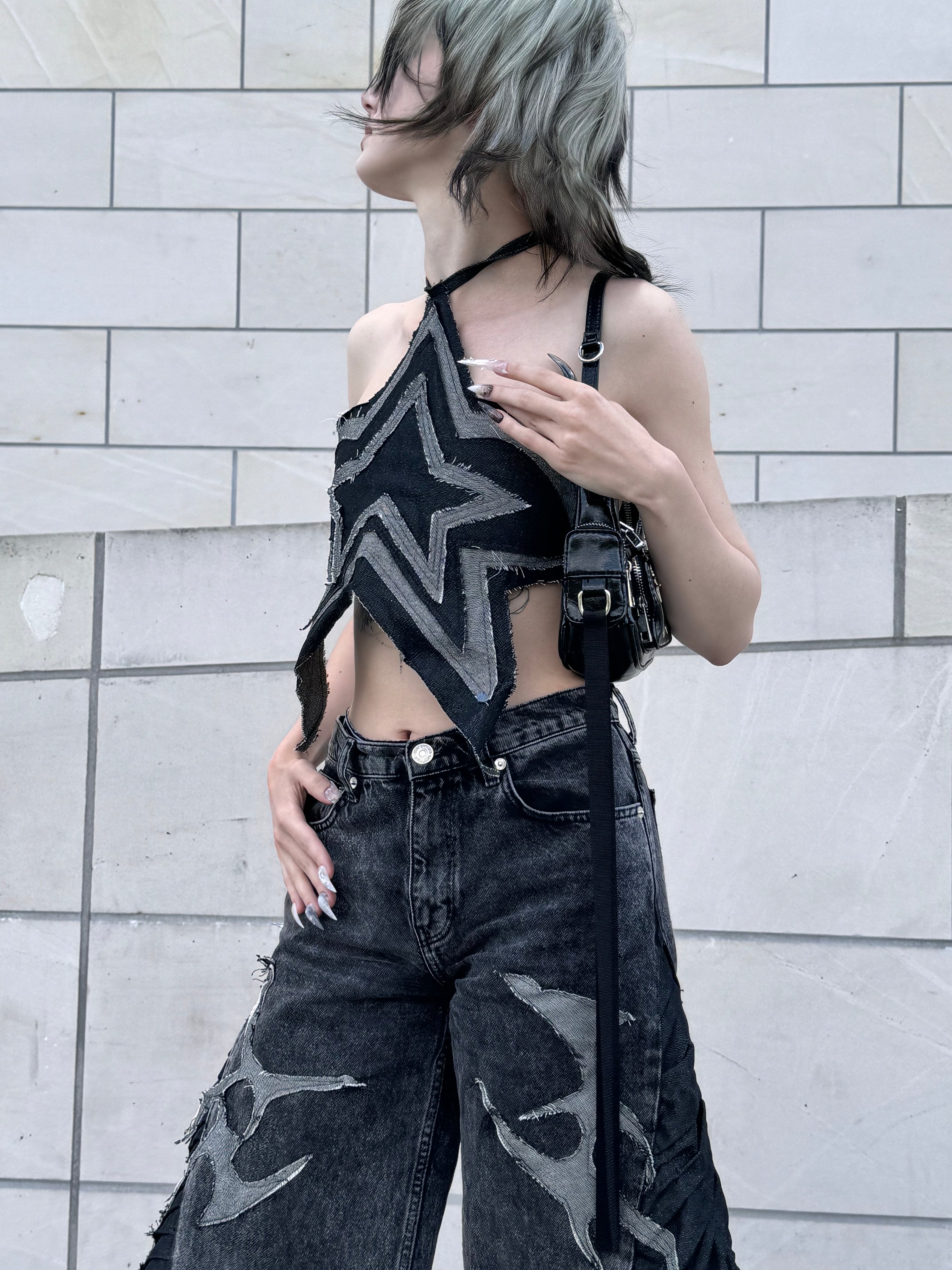 Denim Star Top – 3liksir