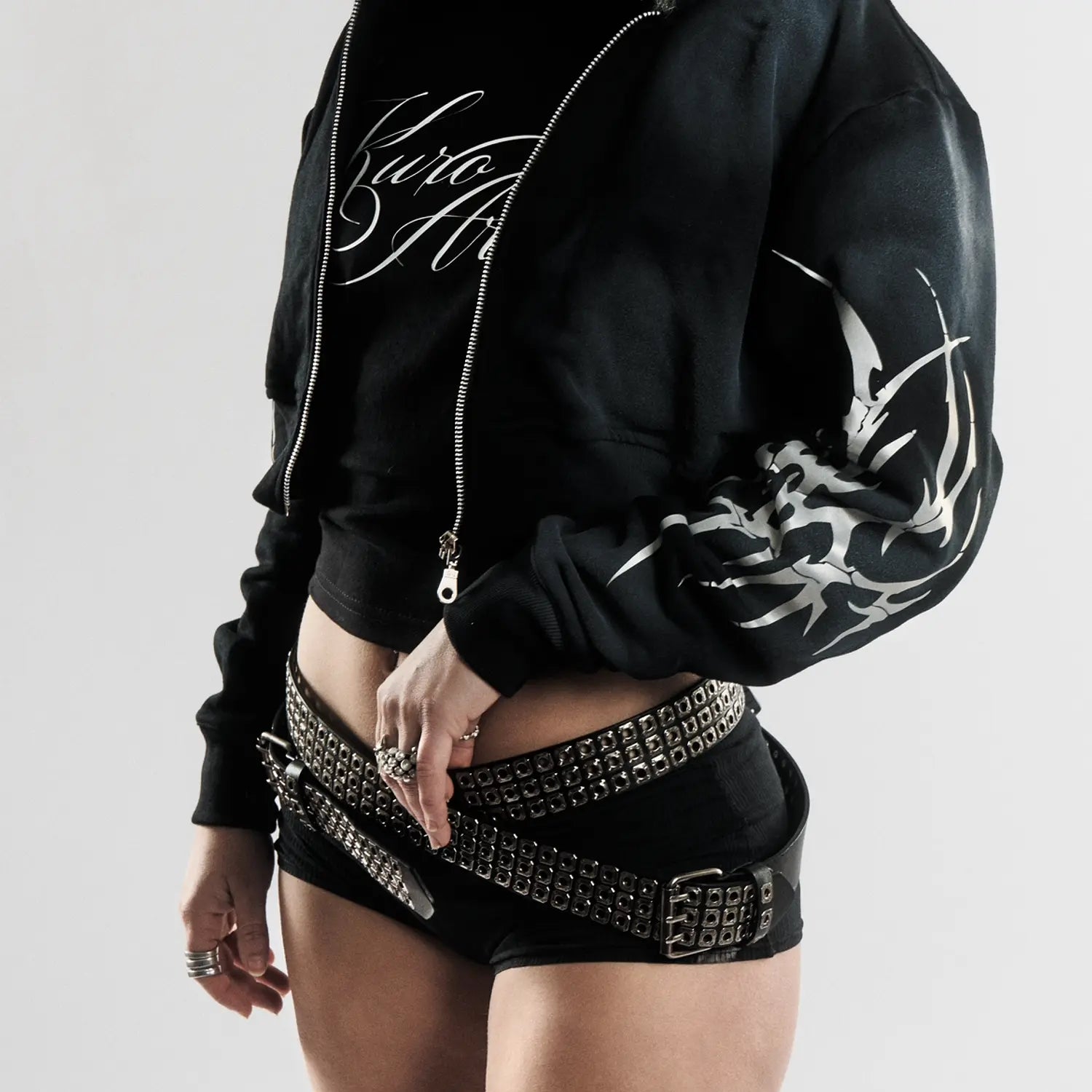 Fur tribal hoodie - Kuro Archives