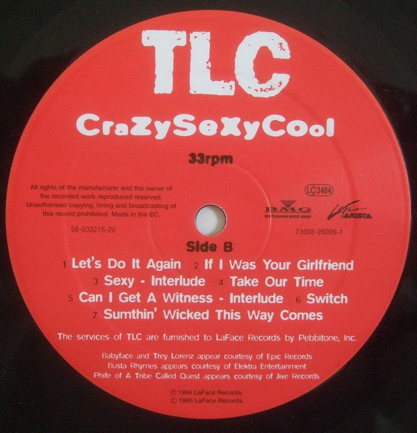 TLC – CrazySexyCool [ORIGINAL 1994 PRESSING]